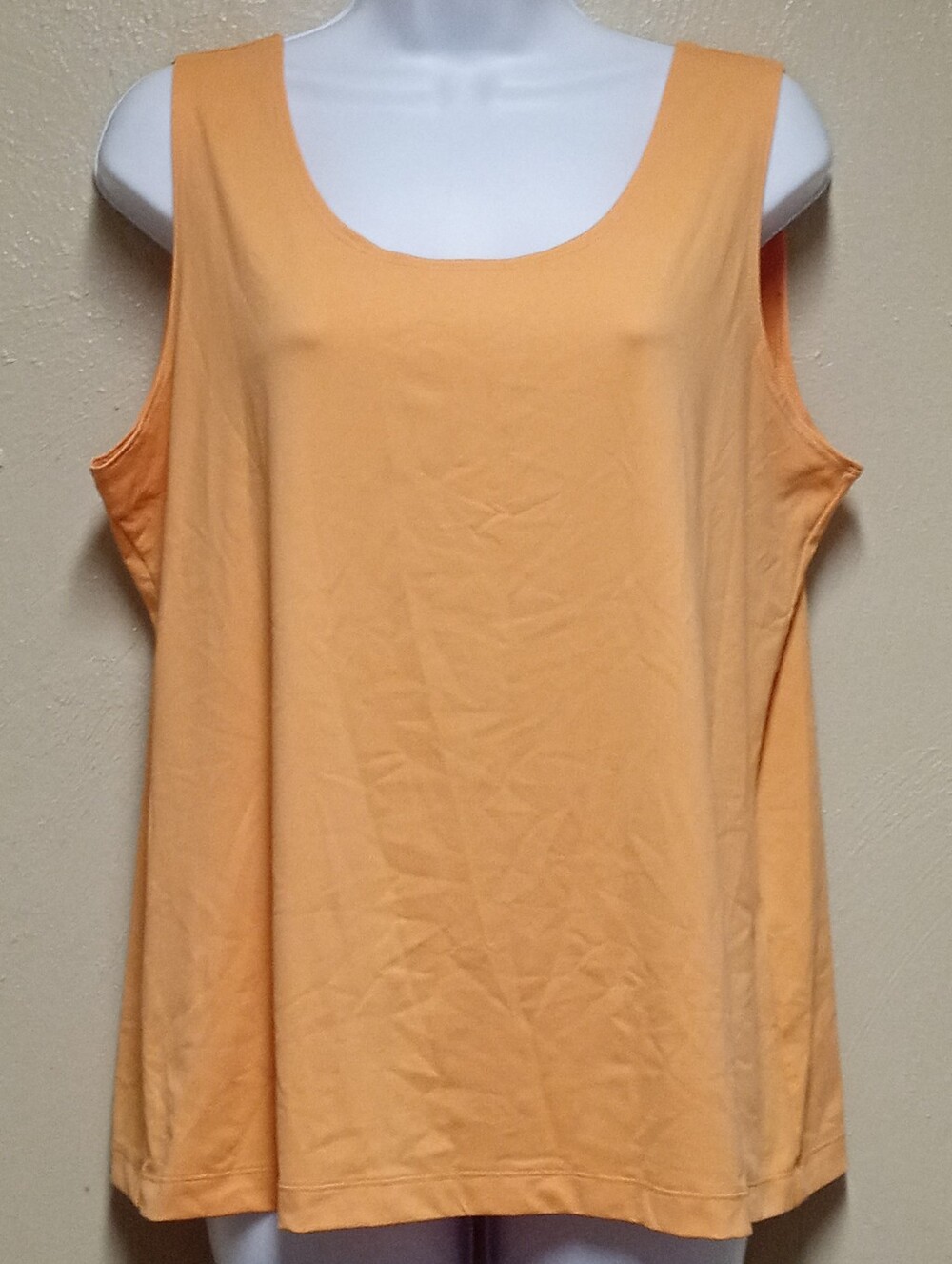 Chico's Women Orange Sleeveless Top Size 3
